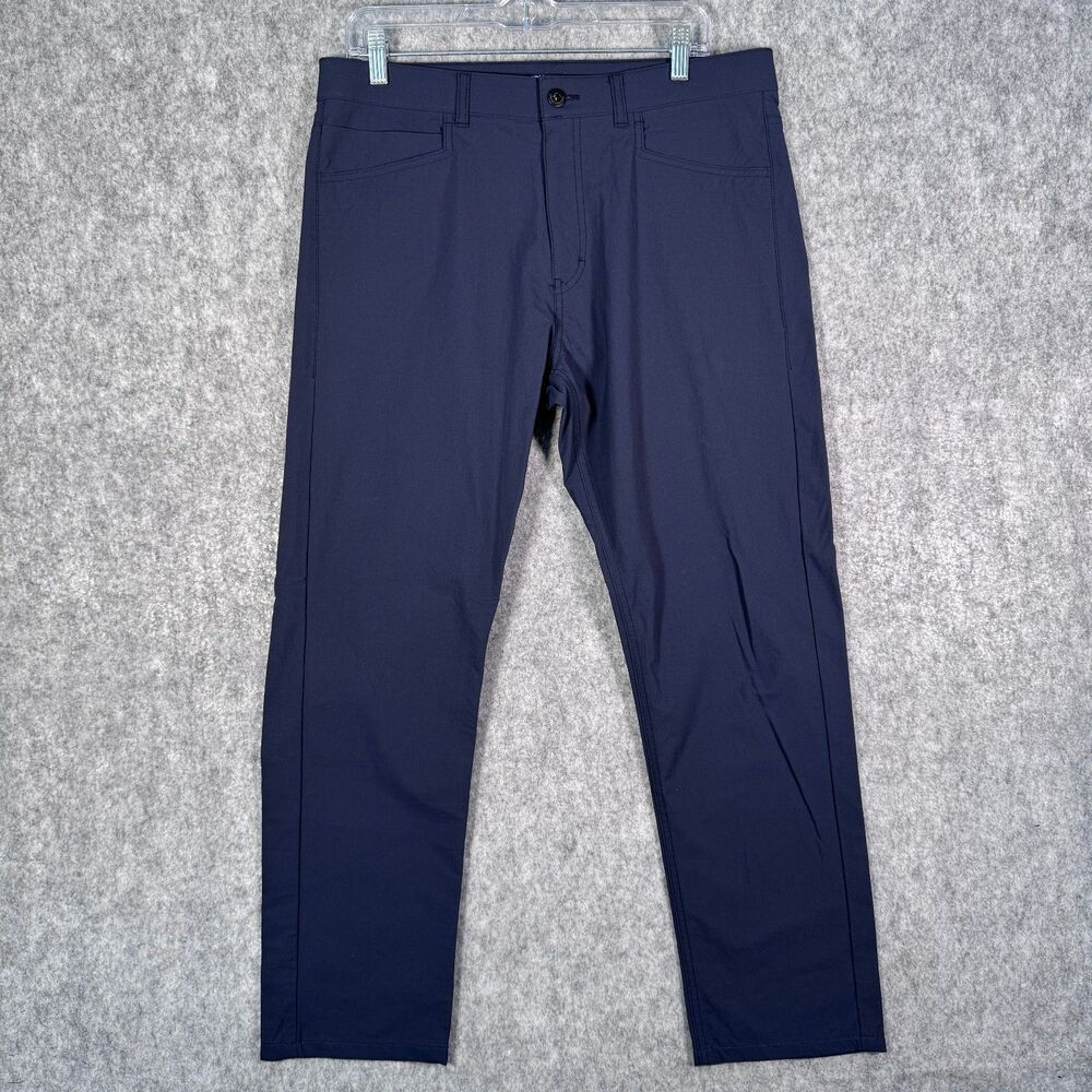 Western Rise Evolution Pants Mens 34x32 Hemmed 34x28 Blue Performance